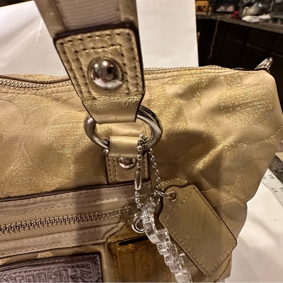 Authentic Coach Poppy Gold 2in1 Style Satchel bag - Picture 9 of 13